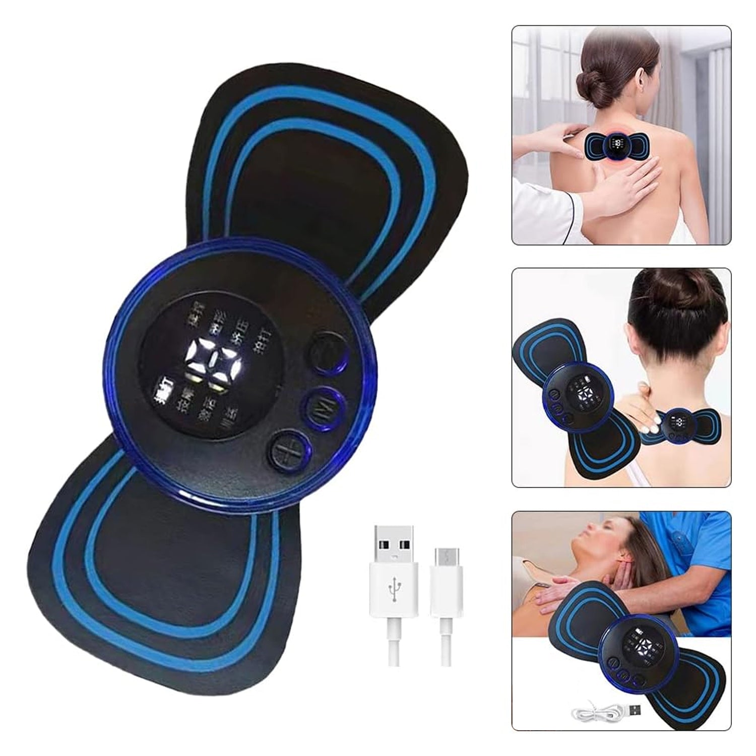 6204 Portable Usb Neck Massager Electric Neck Massager Automatic Massage Enhancer Mini Cervical Massager Ems Lymphatic Drainage Massage With Cable 6204 Portable Usb Neck Massager Electric Neck Massager Automatic Massage Enhancer Mini Cervical Massager Ems Lymphatic Drainage Massage With Cable